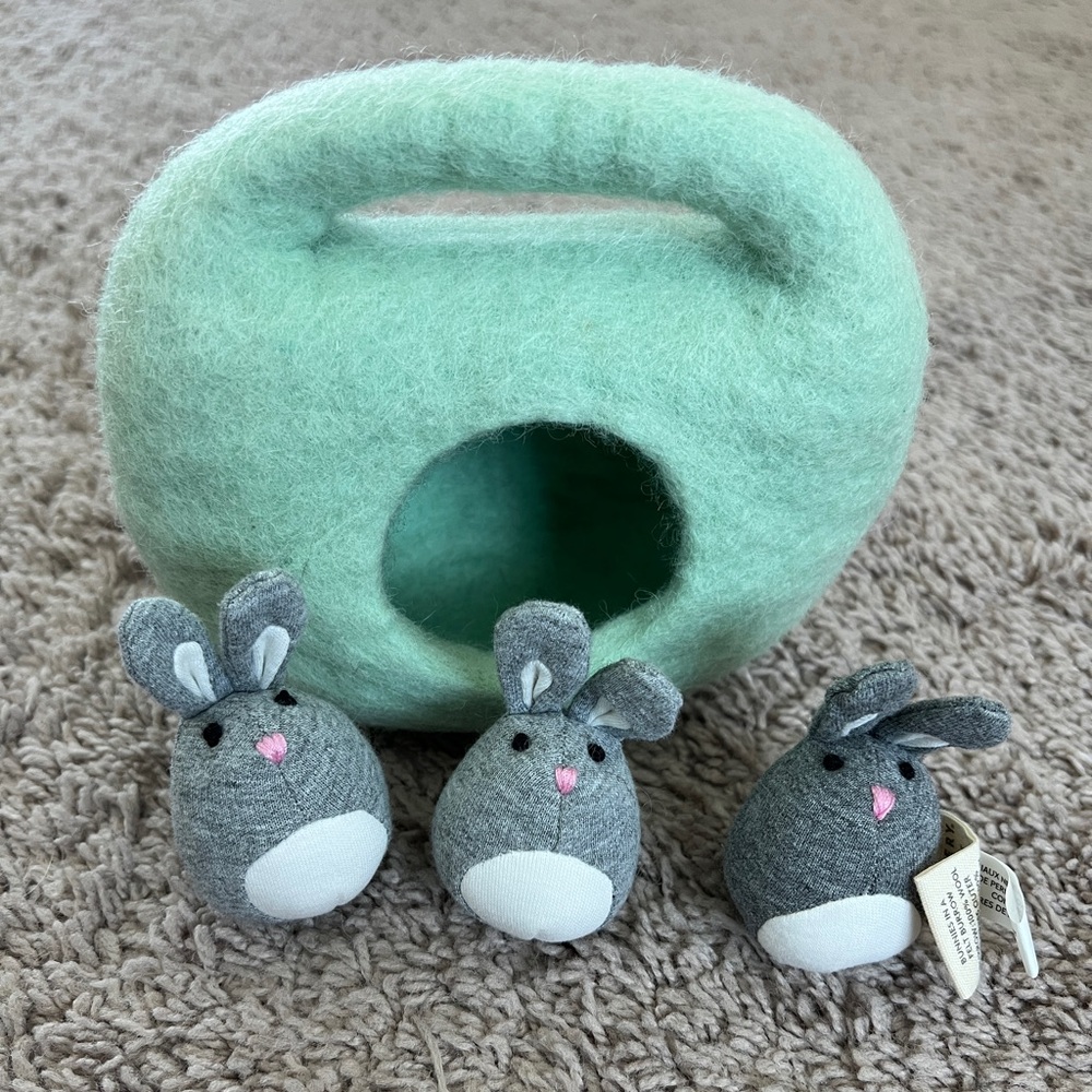 Lovevery Bunnies in a Burrow